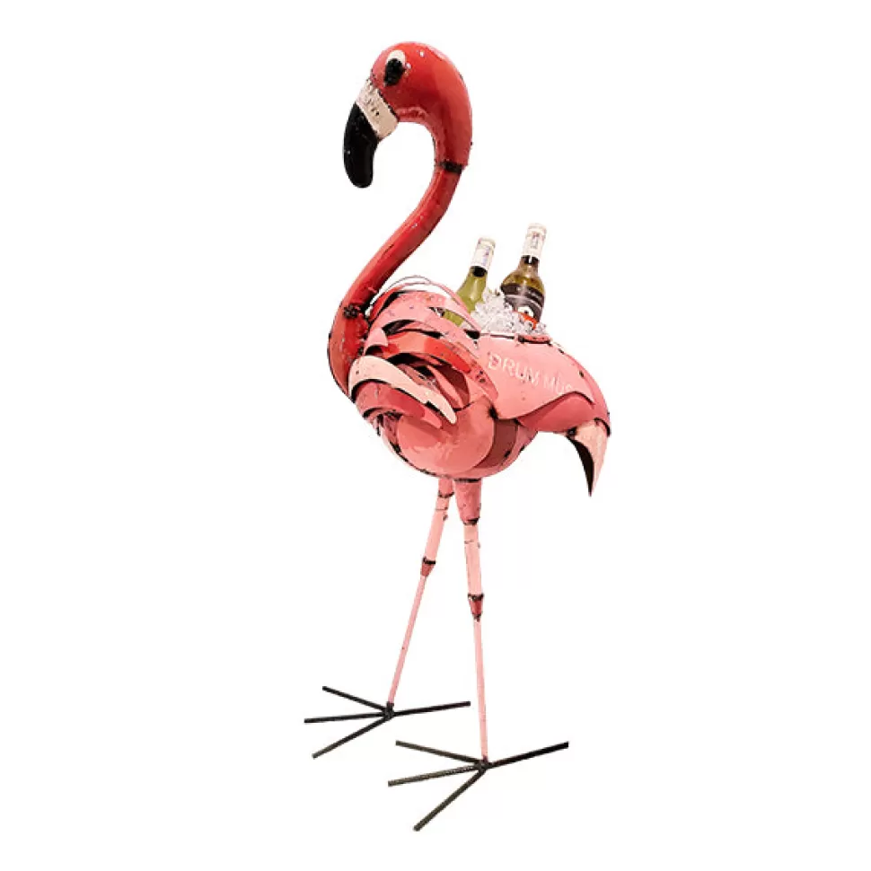 Think Outside Planters And Pots | Barnyard Flamingo Planter/ Beverage