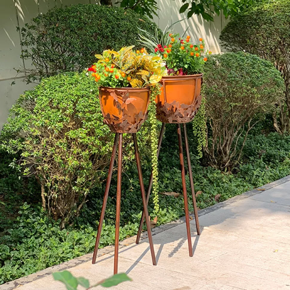 Think Outside Planters And Pots | Butterfly Planter With Stand - Large