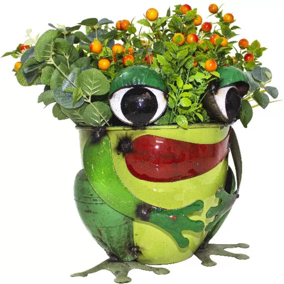 Think Outside Planters And Pots | Frog Table Top Planter