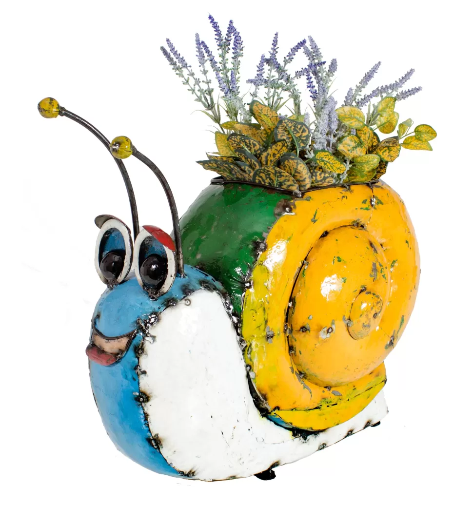 Think Outside Planters And Pots | Sammy The Snail Planter